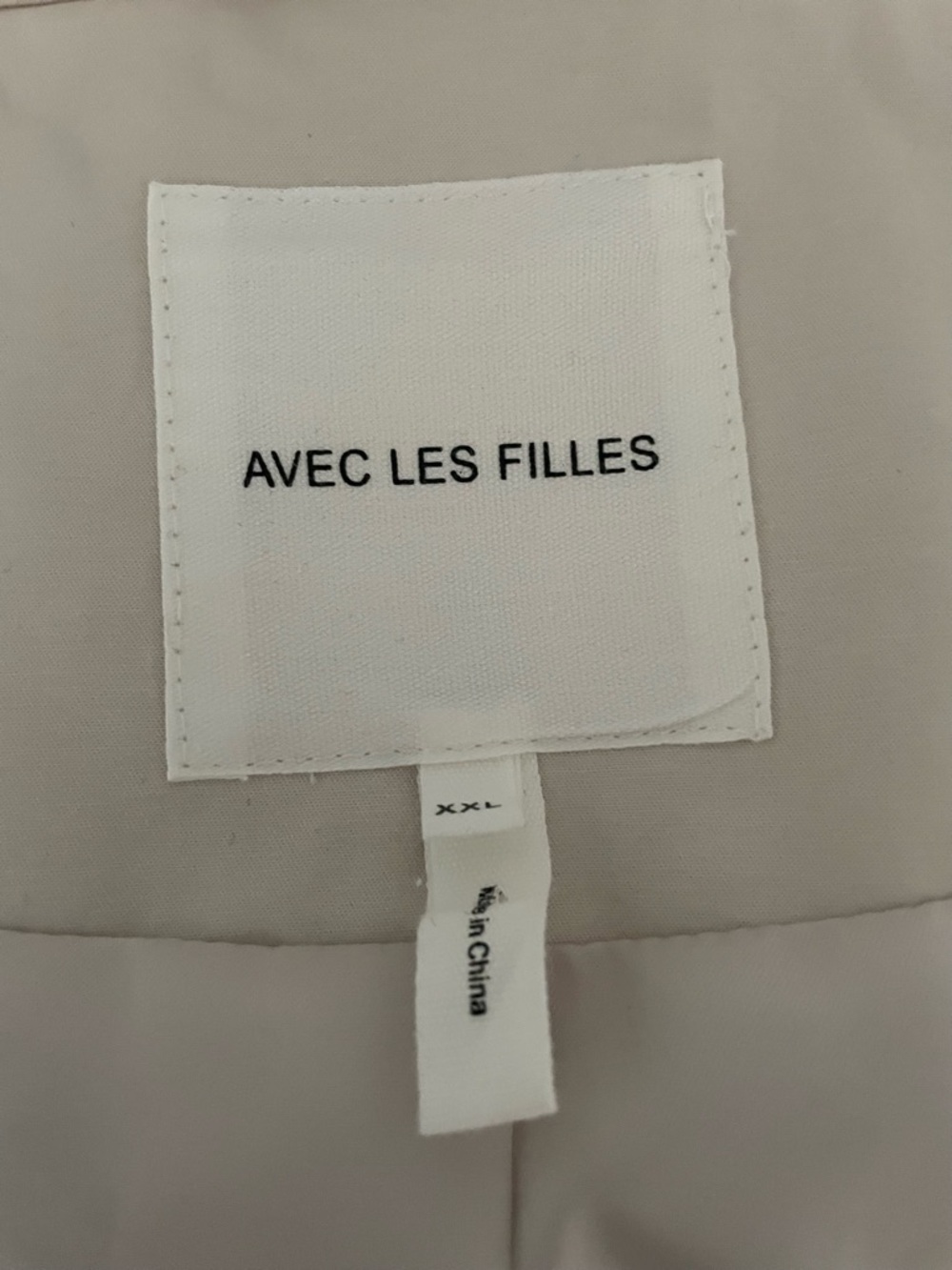 Avec Les Filles Long Cream Trench Coat Belted ANTHRO Plus Size XXL - Picture 9 of 10